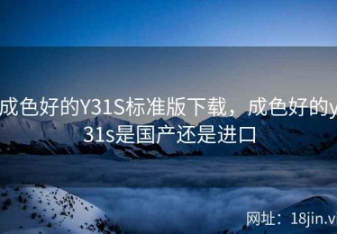 成色好的Y31S标准版下载，成色好的y31s是国产还是进口