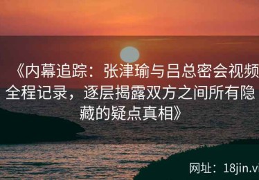 《内幕追踪：张津瑜与吕总密会视频全程记录，逐层揭露双方之间所有隐藏的疑点真相》
