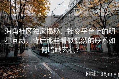 海角社区独家揭秘：社交平台上的明星互动，背后那些看似偶然的联系如何暗藏玄机？