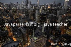 Javaparser教师Big，java teacher