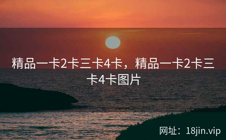 精品一卡2卡三卡4卡，精品一卡2卡三卡4卡图片