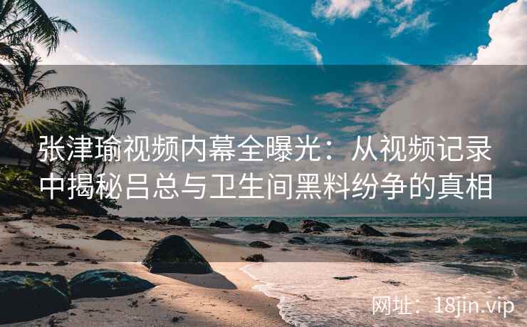 张津瑜视频内幕全曝光：从视频记录中揭秘吕总与卫生间黑料纷争的真相